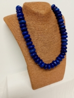 Collar Calypso azul eléctrico de piedras naturales – La Gata Voladora