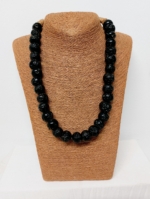 Collar Calypso negro de piedras naturales – La Gata Voladora