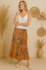 Falda Patchwork Coline multicolor boho – tallas S/M y L/XL – La Gata Voladora