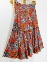 Falda Patchwork Coline multicolor artesanal boho – tallas S/M y L/XL – La Gata Voladora