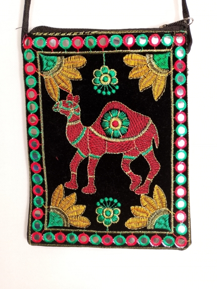 Bolsito de la india con espejitos boho - La Gata Voladora