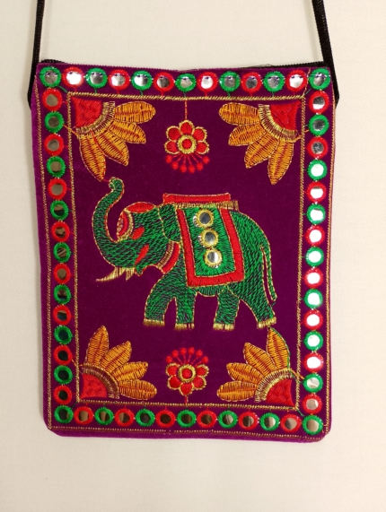 Bolsito de la india con espejitos boho - La Gata Voladora