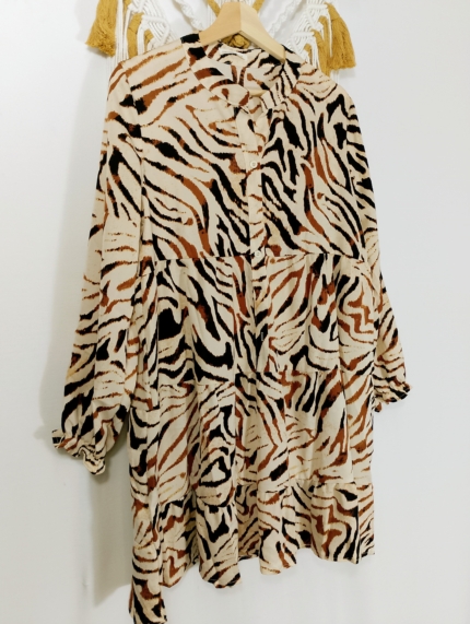Vestido Camisero Animal Print