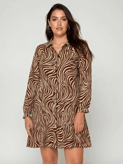 Vestido Camisero África estampado Animal Print Boho - La Gata Voladora