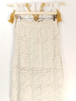 Falda Ibiza Crochet algodon boho La Gata Voladora Alpujarra Almería