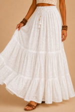 falda algodon artemisa boho chic blanca La Gata Voladora Alpujarra Almeria