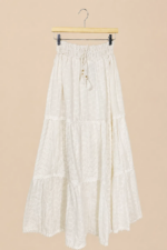 falda larga algodon estilo boho chic blanco La Gata Voladora Alpujarra Almeria