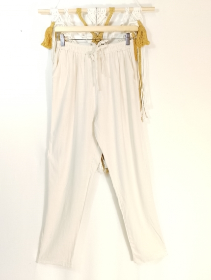 Pantalon Lino Formentera boho algodon La Gata Voladora Alpujarra Almería