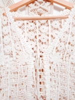 chaqueta ganchillo algodon mujer boho chic ibicenca La Gata Voladora Alpujarra Almería