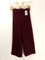Pantalón palazzo espiga boho color vino con cinturón – invierno con estilo natural y elegante - La Gata Voladora