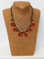 collar artesanal flores estilo boho étnico bohemio La Gata Voladora Alpujarra Almería