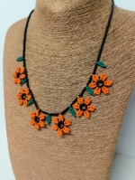 collar artesanal flores estilo boho étnico bohemio La Gata Voladora Alpujarra Almería