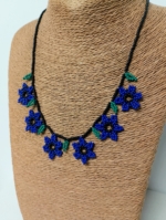 collar artesanal flores estilo boho étnico bohemio La Gata Voladora Alpujarra Almería