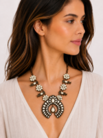 collar boho chic bronce floral vintage La Gata Voladora Alpujarra Almería