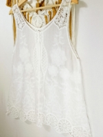 blusa bordada boho chic algodón blanca mujer La Gata Voladora Alpujarra Almería