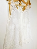 blusa bordada boho chic algodón blanca mujer La Gata Voladora Alpujarra Almería