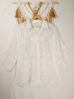 Blusa Bordada Olimpia blusa boho mujer algodon bordados La Gata Voladora Laujar de Andarax