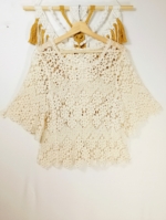 blusa crochet beige algodon boho mujer La Gata Voladora Alpujarra Almería