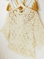 blusa crochet beige algodon boho mujer La Gata Voladora Alpujarra Almería