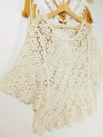blusa crochet beige algodon boho mujer La Gata Voladora Alpujarra Almería