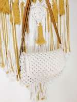 bolso crochet Ibiza estilo bohemio blanco algodón La Gata Voladora Alpujarra Almeria