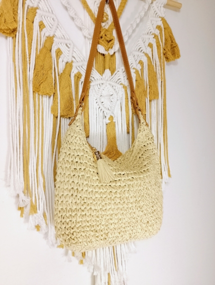 bolso rafia Formentera estilo bohemio La Gata Voladora Alpujarra Almería