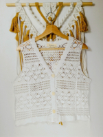 chaleco crochet boho blanco La Gata Voladora Alpujarra Almería