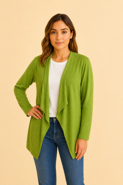 chaqueta coline verde boho mujer La Gata Voladora Alpujarra Almeria