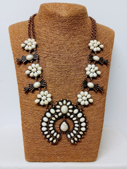 collar boho chic bronce floral vintage La Gata Voladora Alpujarra Almería