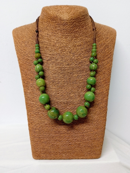 Collar de Cerámica Luna Verde con cordón ajustable – La Gata Voladora Laujar de Andarax