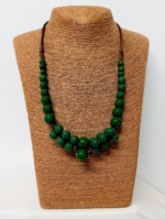 collar cerámica copacabana boho artesanal verde cordón ajustable La Gata Voladora Alpujarra Almería
