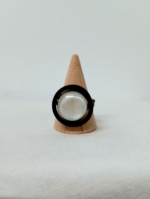 pendientes anillo espiral almau blanco bisuteria boho hierro forjado La Gata Voladora Alpujarra Almeria