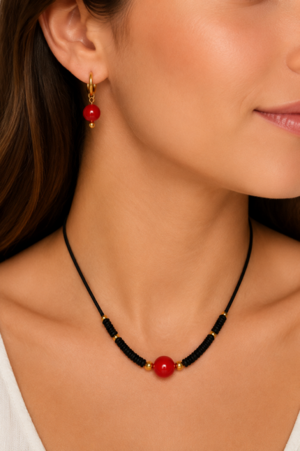 conjunto joyería bohemia ágata cornalina La Gata Voladora Alpujarra Almería