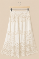 falda larga boho chic beige encaje ibicenco algodon la gata voladora laujar de andarax alpujarra almeria