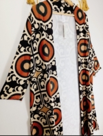 kimono estampado vintage negro boho La Gata Voladora Alpujarra Almería