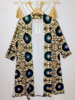 kimono estampado vintage verde boho La Gata Voladora Alpujarra Almería