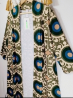 kimono estampado vintage verde boho La Gata Voladora Alpujarra Almería