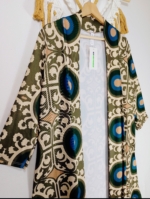 kimono estampado vintage verde boho La Gata Voladora Alpujarra Almería