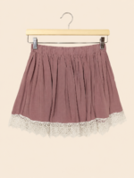 mini falda lila ligera estilo boho verano La Gata Voladora Alpujarra Almeria