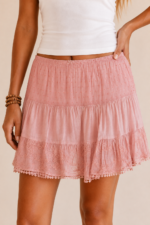 mini falda lua rosa corta estilo boho chic la gata voladora alpujarra almeria