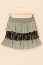 falda corta gris lentejuelas boho chic la gata voladora alpujarra almeria