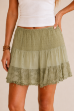 mini falda lua verde corta estilo boho chic la gata voladora alpujarra almeria