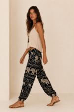 pantalon coline bohemio estilo oriental elefantes boho chic la gata voladora almeria