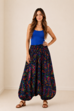 pantalon bombacho india azul estilo bohemio la gata voladora alpujarra almeria