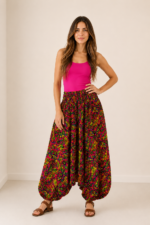 pantalon bombacho india fuscia estilo bohemio la gata voladora alpujarra almeria