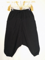 pantalon bombacho negro algodon boho mujer La Gata Voladora Alpujarra Almería