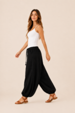 pantalon bombacho negro coline bohemio la gata voladora alpujarra almeria