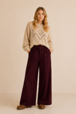 pantalon palazzo espiga natural burdeos boho chic la gata voladora alpujarra almeria