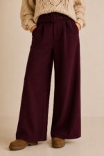 pantalon palazzo burdeos look invierno la gata voladora alpujarra almeria