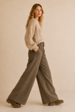 pantalon palazzo ancho marron claro moda boho la gata voladora alpujarra almeria